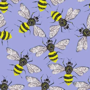 A flying insect Illustrazione stock