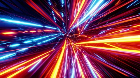 Flying inside the cable. Infinitely looped animation. Stock Footage