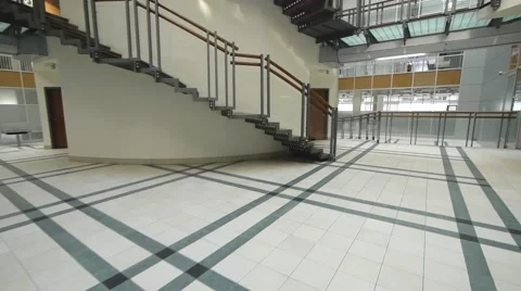 Flying inside modern office building Stock Footage 47386078