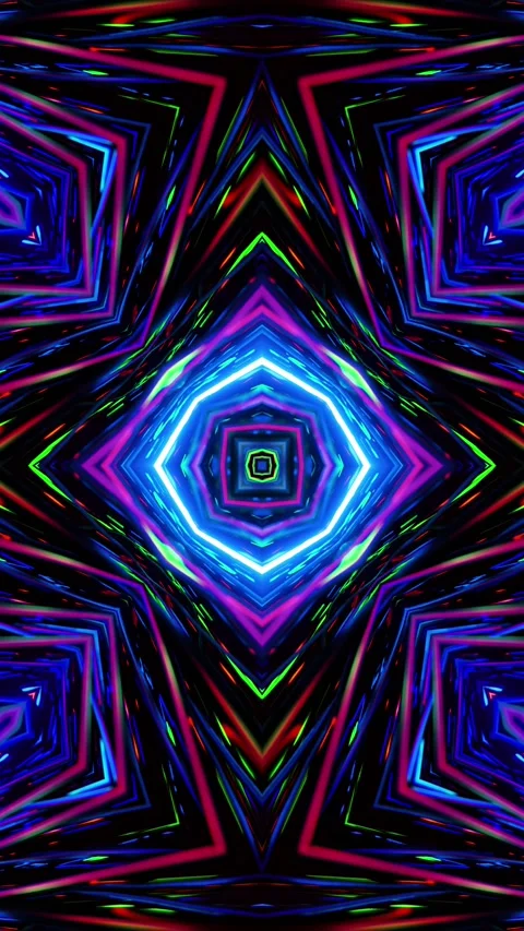 Flying inside multicolored optical cables. Vertical looped video Stock Footage 226374502