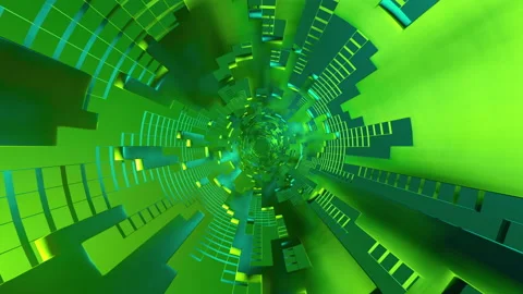 Flying inside the tube. Techno 3d looping motion graphics Stock Footage 231741008