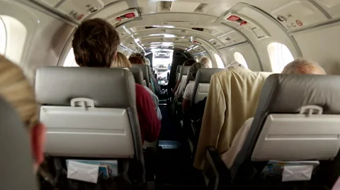 Flying int. Small aircraft Stock Footage 46384184