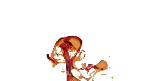 Flying jet of drink Stock Footage 125551469