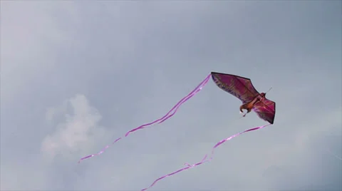 Flying kit in Sky Stock Footage 34512794