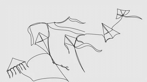 Flying kite Stock Footage 156718725