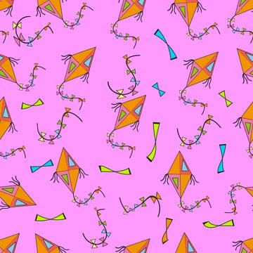 Flying kite Stock Illustration