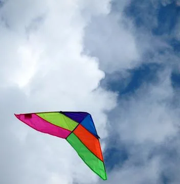 Flying a kite Stock Photos