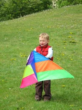 Flying kite Stock Photos