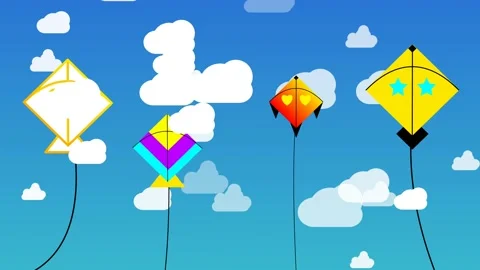 Flying kites Stock Footage 167053222