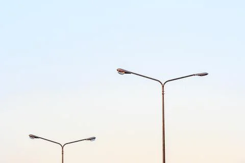 Flying lamppost Stock Photos