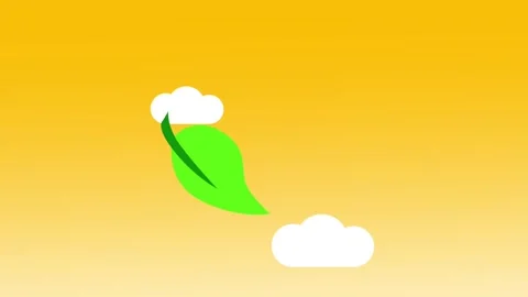 Flying Leaf Stock Footage 335624393