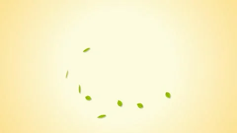 Flying leaves background and 2d animation Video stock 246556367