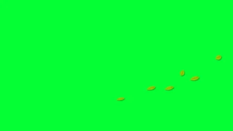 Flying leaves background and 2d animation Video stock 246556398