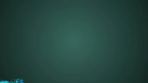 Flying left to right particle flows. Dark green background. Cinematographic Stock Footage 88462329