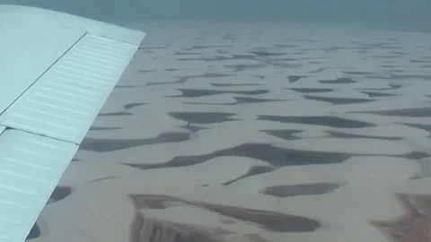 Flying on Lencois Maranhensis Stock Footage 72231647