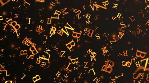 Flying letter Stock Footage 150789571
