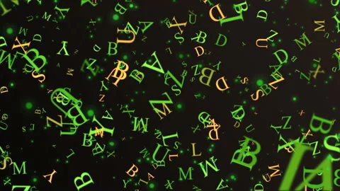 Flying letter Green02 Video stock 150795390