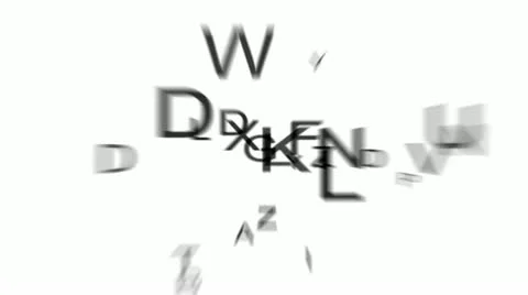 Flying letters Stock-Footage 22170411