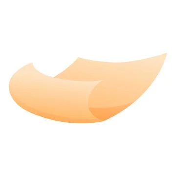Flying light brown sheet of paper, modern minimalist design Stock Illustration