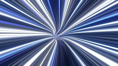 Flying at Light Speed Inside Fiber Optic Cable Future Data Transfer Stock Illustration