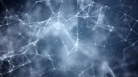 Flying lines and particles Stock Footage 40589024