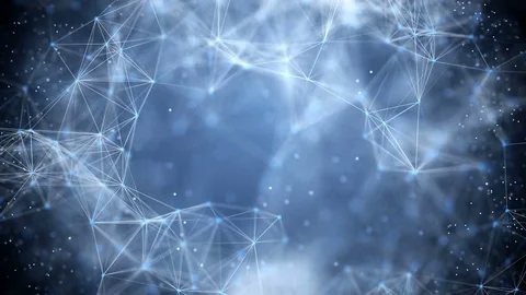 Flying lines and particles Stock Footage 73040960