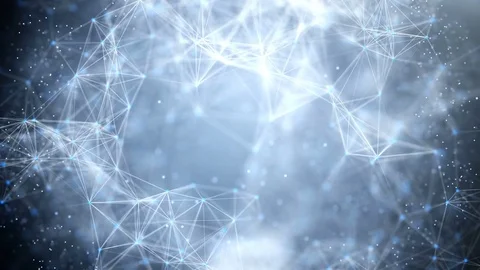 Flying lines and particles Stock Footage 73243480