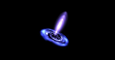 Flying lines Sci-fi digital, space footage with motion galaxy, comets on dark Stock Illustration