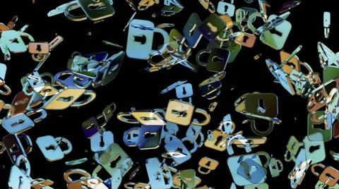 Flying locks. Looping. Stock Footage 61374723