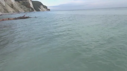 Flying Low Over Water At Coast Stock Footage 36836630