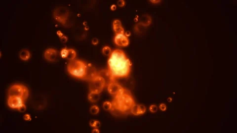 Flying luminous particles Stock Footage 295367414