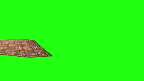 Flying magic carpet green screen footage Vidéo 157257167