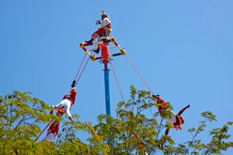 Flying Mayans. Stock Photos