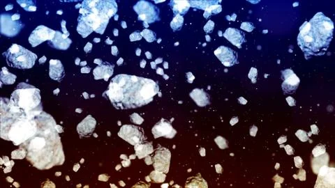 Flying Meteorites. Abstract Background Illustrazione stock