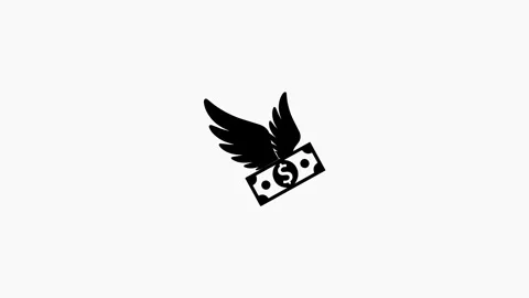 Flying Money Note Icon Animation 스톡 동영상 333924843