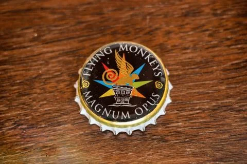 Flying Monkeys Beer Bottle Cap Stock Photos