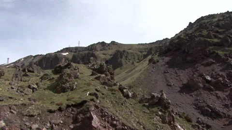 Flying in the mountains Stock Footage 39538959