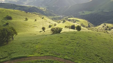 Flying in the Mountains of the Pyrenees Stock Footage 319031127