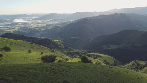 Flying in the Mountains of the Pyrenees Stock Footage 319031295