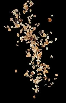 Flying muesli Stock Photos