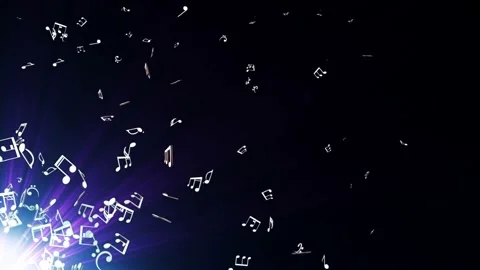 Flying Music Notes Animation, Rendering,... | Stock Video | Pond5