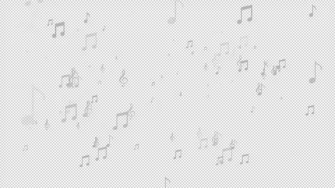 Flying Music Notes Loop Animation Stock Footage 343162482