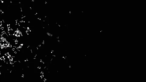 Flying Musical Notes Animation, Renderin... | Stock Video | Pond5