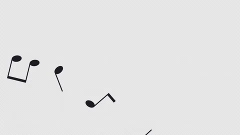 Flying musical notes. Stock Footage 277271888