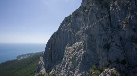Flying Near the Mountain Stock Footage 53001669