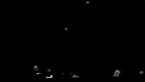 Flying Newspapers Loop Stock Footage 123403969