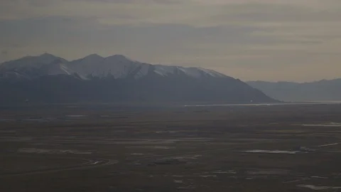 Flying Next To Mountain Range Stock Footage 117054272