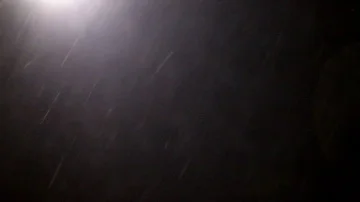Flying in the night snow left Video stock 85677377