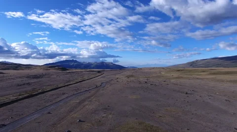 Flying to the North in Cotopaxi Park Stock Footage 66384153