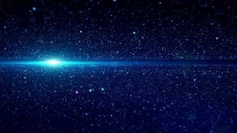 Flying in nowhere with particles. Stock Footage 70090819